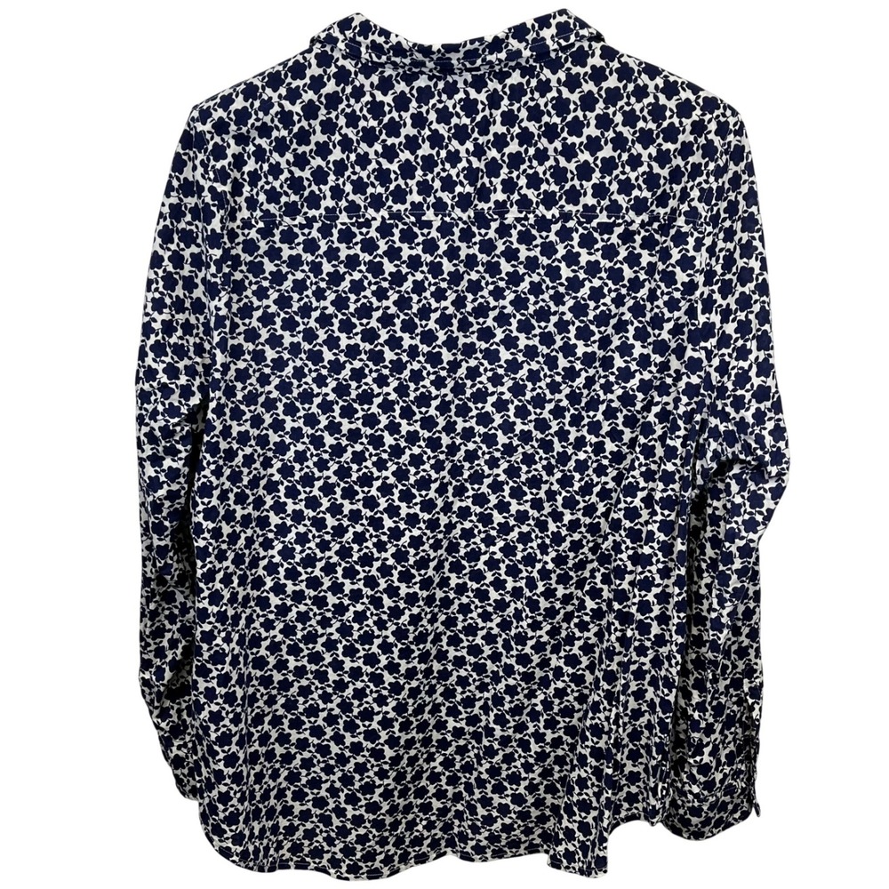 Gap Womens Boyfriend Fit Button Down Shirt Bundle XXL Navy Floral Pink Geometric - Picture 9 of 14